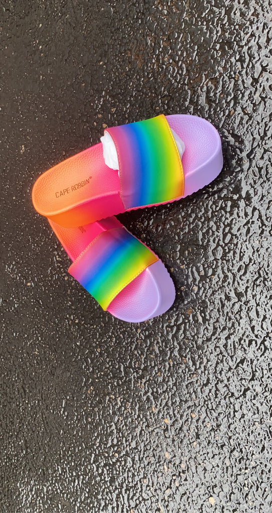 Rainbow Platform Sandal